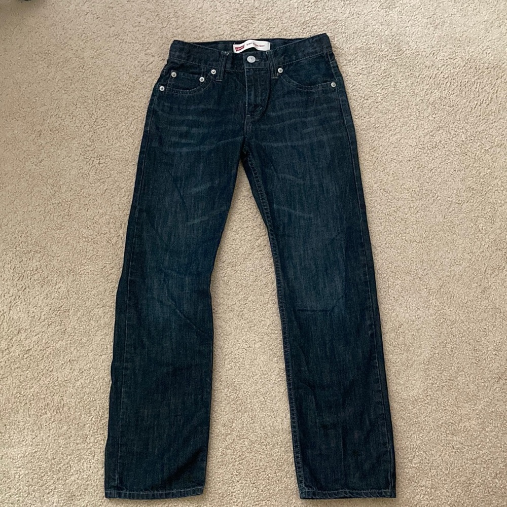 boys levi’s 514 straight jeans size 12